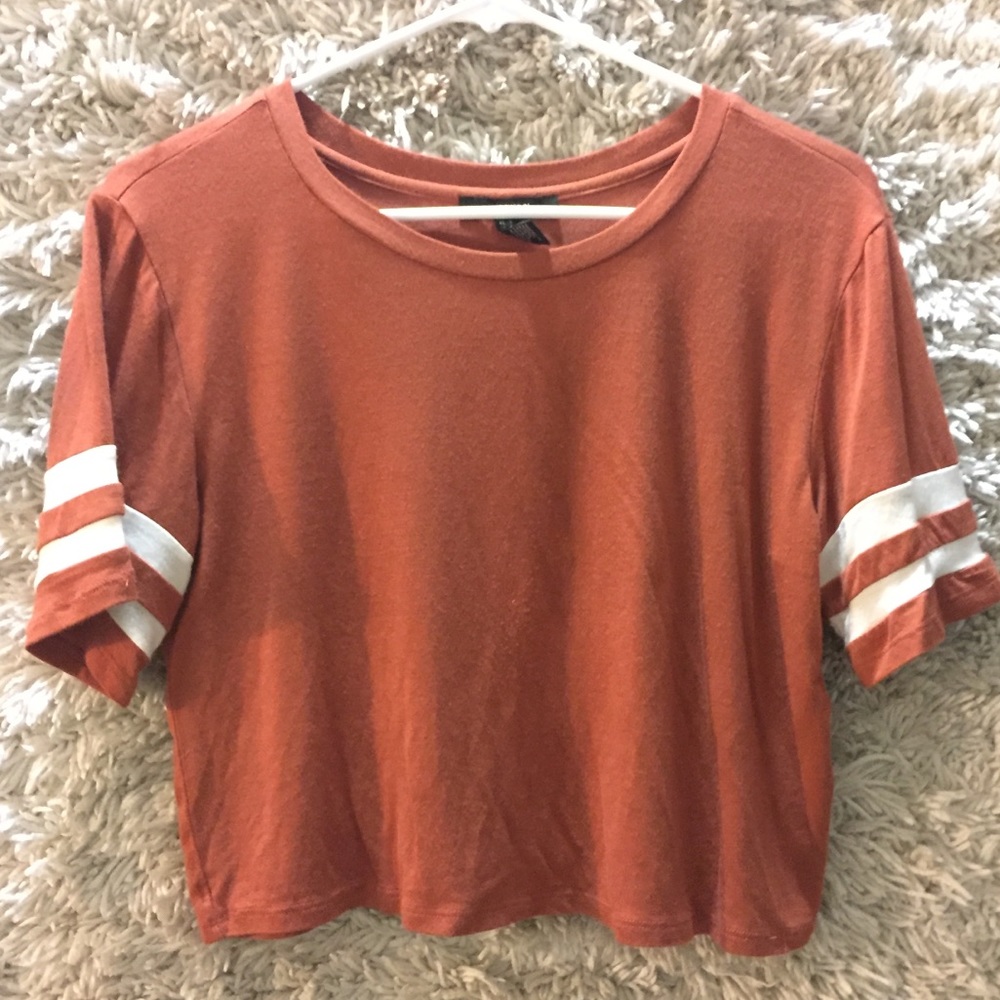 Forever 21 Stripped Sleeve Blouse